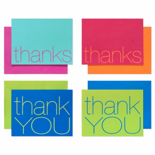 American Greetings Bold Multicolored Thank-You Cards with Envelopes Perspective: front
