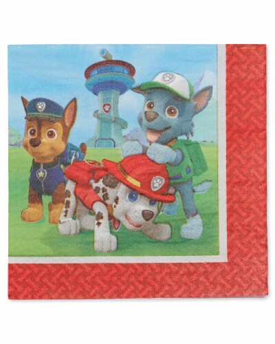 American Greetings Paw Patrol Paper Lunch Napkins Perspective: front