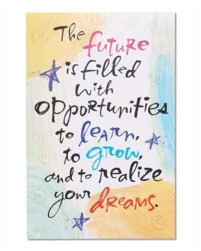 American Greetings Future Graduation Greeting Cards with Glitter Perspective: front
