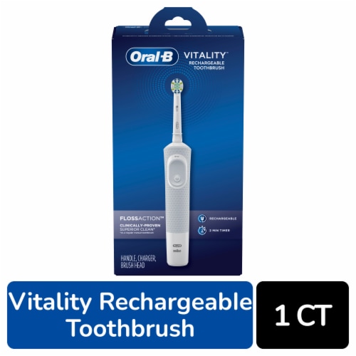 Oral-B Vitality FlossAction Electric Rechargeable Toothbrush, 1 ct -