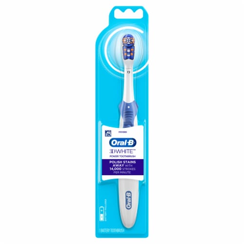 Oral-B 3D White Battery Powered Toothbrush Perspective: front