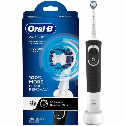 Oral-B Pro 500 Precision Clean Rechargeable Toothbrush, ct - Fry's Food Stores