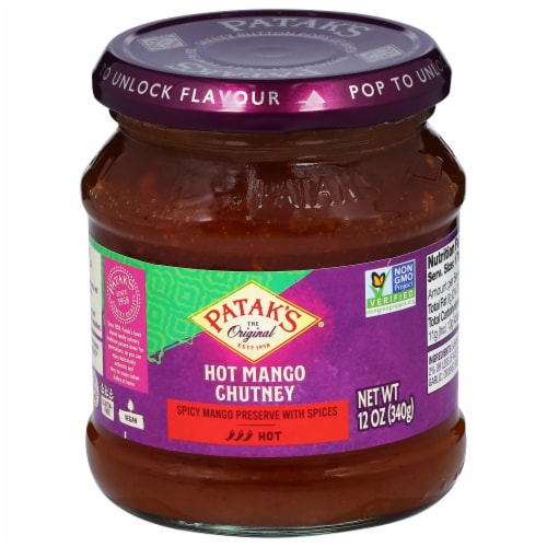 Patak's Hot Mango Chutney Perspective: front