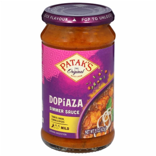 Patak's® Dopiaza Curry Indian Mild Simmer Sauce Perspective: front