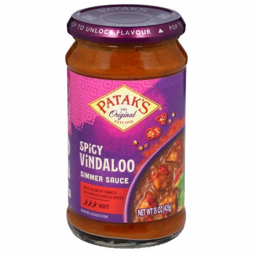 Patak's® Vindaloo Spicy Curry Simmer Sauce Perspective: front