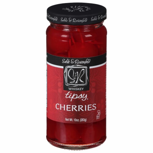 Sable & Rosenfeld Whiskey Tipsy® Cherries Perspective: front