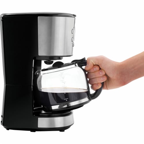 BLACK+DECKER 12-Cup Black/Silver Residential Drip Coffee Maker in the Coffee  Makers department at