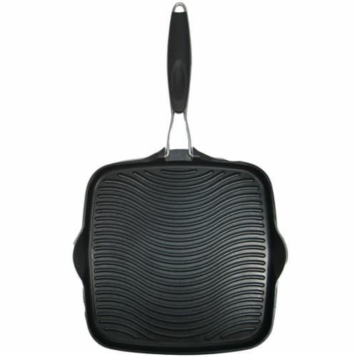 Starfrit 10 x 10 in. Grill Pan with Foldable Handle Perspective: front
