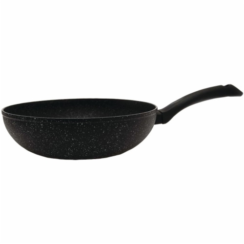 The Rock By Starfrit 030323-006-0000 10 in. Stir Fry Pans Medium Black Perspective: front