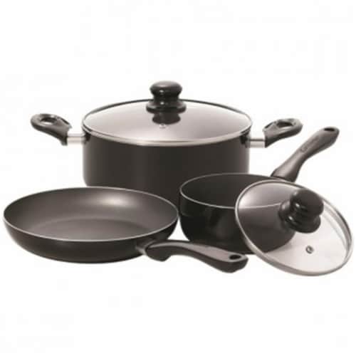 Simplicity 5-Piece Cookware Set with Bakelite® Handles Perspective: front