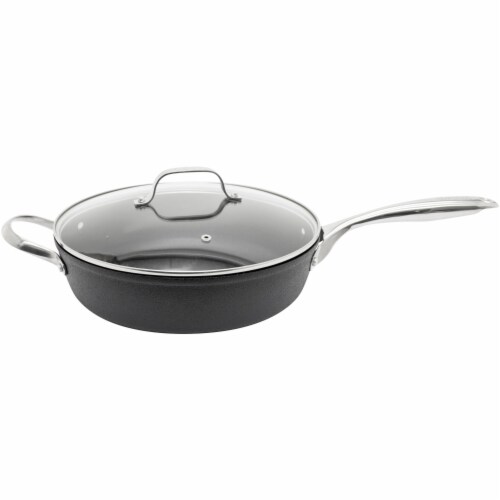 Starfrit 034723-002-0000 11 in. Deep Diamond Fry Pan Perspective: front