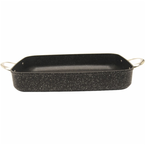Starfrit The Rock Oven & Bakeware with Riveted Stainless Steel Handles - Oblong Perspective: front