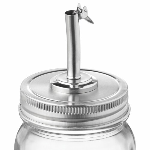 Oil and Vinegar Pourer for Mason Jars Perspective: front