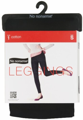 No Nonsense Cotton Leggings - Black, Small - Kroger