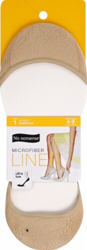 No Nonsense Women's Ballerina Microfiber Liner Socks – Nude, 1 ct - Kroger