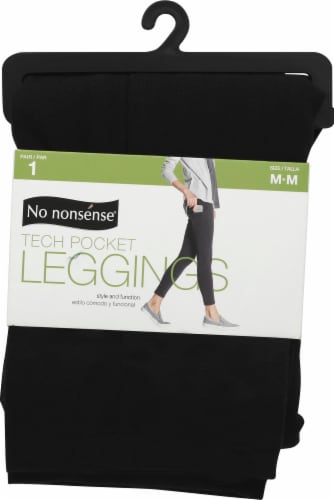 No Nonsense Tech Pocket Leggings - 1 Pair - Black, M - Fred Meyer