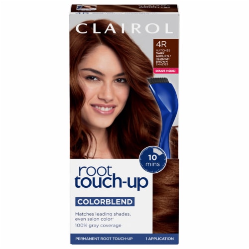 Clairol Permanent 4R Dark Auburn / Reddish Brown Root Touch-Up Perspective: front