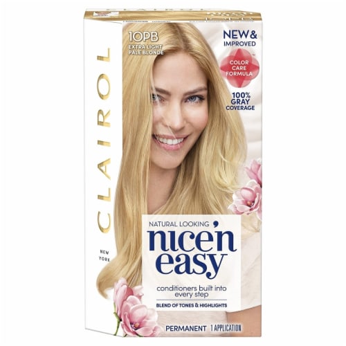 Clairol Nice'n Easy 10PB Extra Light Pale Blonde Permanent Hair Color, 1 ct  - Dillons Food Stores