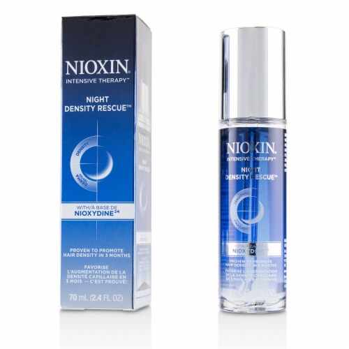 Nioxin Intensive Therapy Night Density Rescue with Nioxydine24 70ml/2.4oz Perspective: front