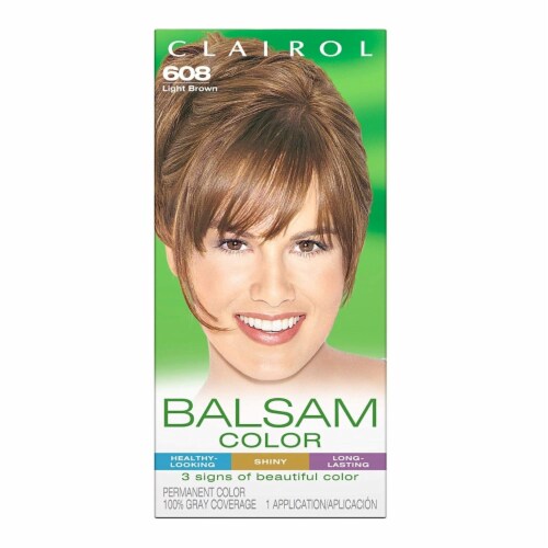 Clairol Balsam 608 Light Brown Hair Color, 1 ct - Ralphs