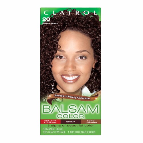Clairol Balsam 20 Darkest Brown Hair Color, 1 ct - Kroger