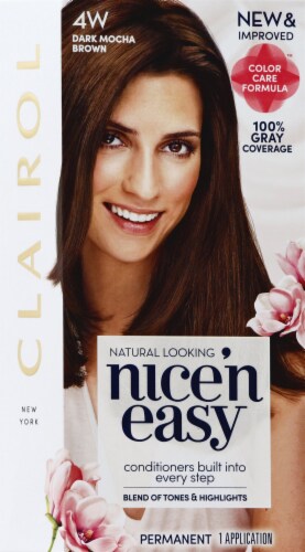 Clairol Nice N Easy 4w Dark Mocha Brown Hair Color 1 Ct Dillons Food Stores