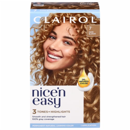 Clairol Nice'n Easy 7 Dark Blonde Hair Color, 1 ct - Fred Meyer