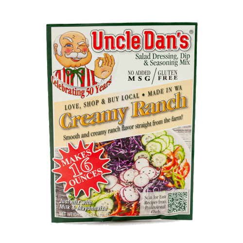 Uncle Dan's®Creamy Ranch Salad Dressing & Dip Mix Perspective: front