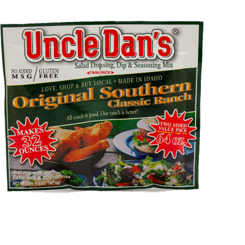 Uncle Dan's Classic Ranch Dressing & Dip Mix Perspective: front