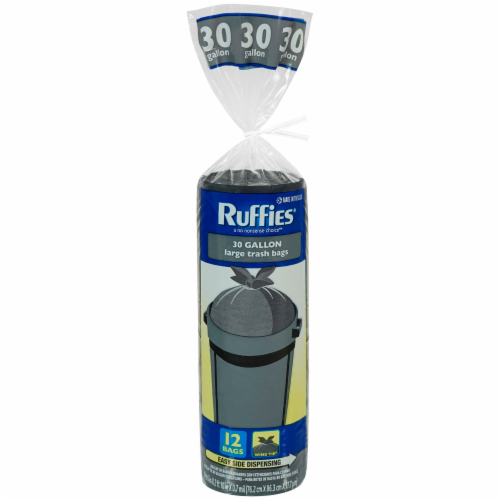 Ruffies Large Trash Bags 30 Gallon, 12 ct - Foods Co.