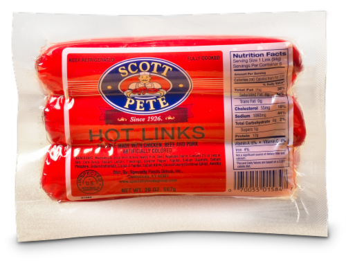 Scott Pete® Hot Links Sausage Perspective: front
