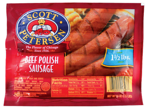 Scott Petersen Beef Polish Sausage Perspective: front