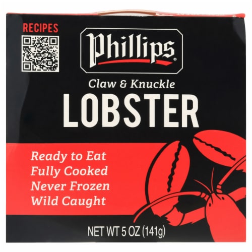 Phillips® Lobster Claw and Knuckle Lobster Meat Perspective: front