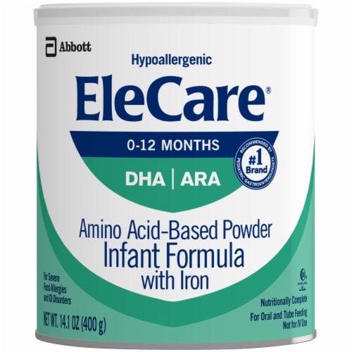 EleCare with DHA & ARA Powdered Formula for Infants Perspective: front