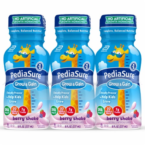 Pediasure Berry Flavor Nutitional Drinks Perspective: front