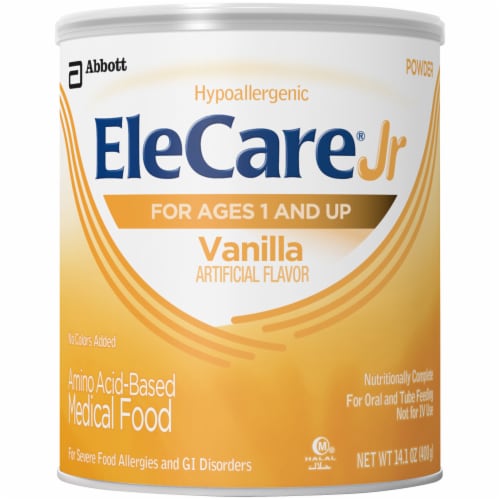 EleCare Jr Vanilla Amino Acid Based Medical Food Powder Perspective: front