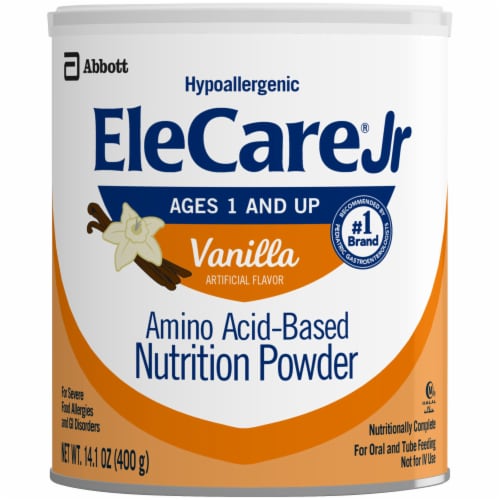 Elecare® Junior Vanilla Toddler Powder Formula Perspective: front