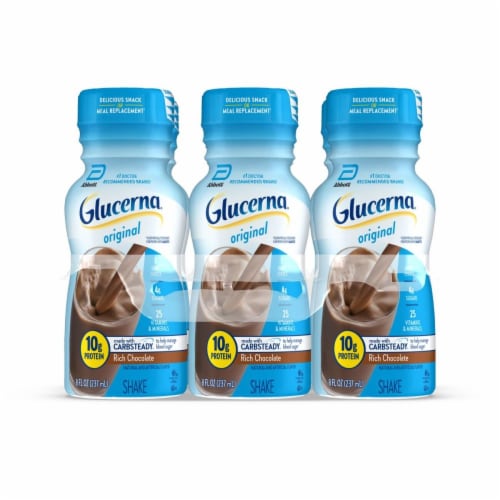 Glucerna® Rich Chocolate Ready-to-Drink Nutritional Shake Perspective: front