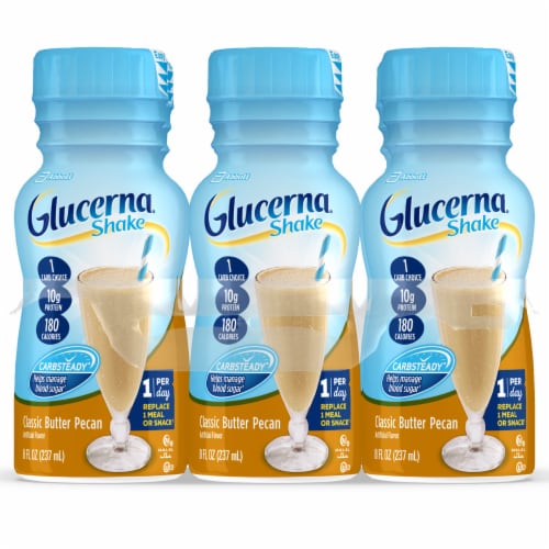 Glucerna® Classic Butter Pecan Diabetes Nutritional Shake Perspective: front