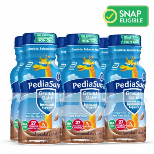 PediaSure® Grow & Gain Chocolate Kids’ Nutritional Shake Drink Perspective: front