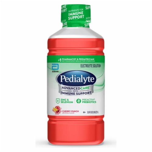 Pedialyte AdvancedCare® Cherry Punch Ready-to-Drink Electrolyte Solution Drink Perspective: front