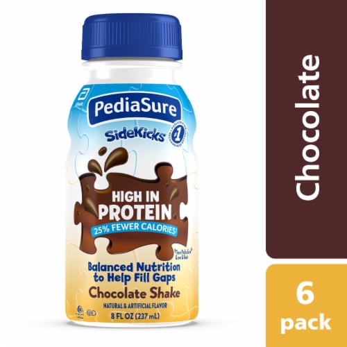 PediaSure SideKicks High Protein Chocolate Kids' Nutrition Shake Drink Perspective: front