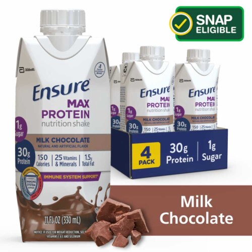 Ensure Max Protein Milk Chocolate Ready to Drink Nutrition Shake 4 Ct 