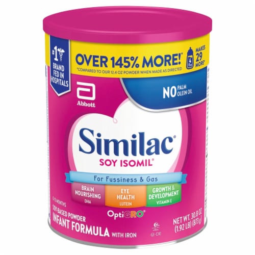 Similac® Soy Isomil® Baby Formula Powder Perspective: front