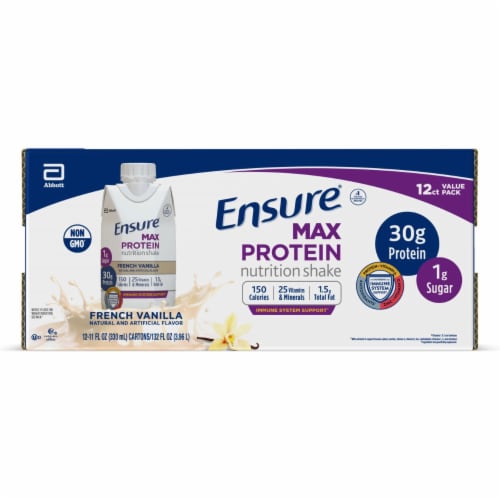 Ensure® Max Vanilla Protein Shake Perspective: front
