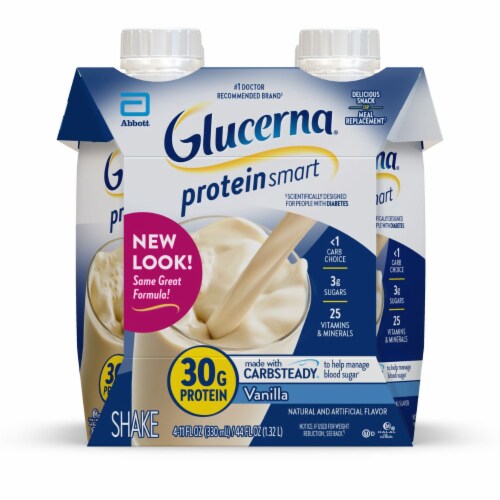 Glucerna® Homemade Vanilla Ready to Drink Protein Shake Perspective: front