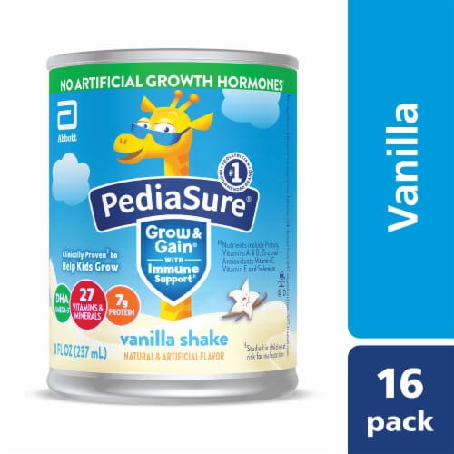 Pediasure® Vanilla Shake Grow and Gain® With Immune Support Perspective: front