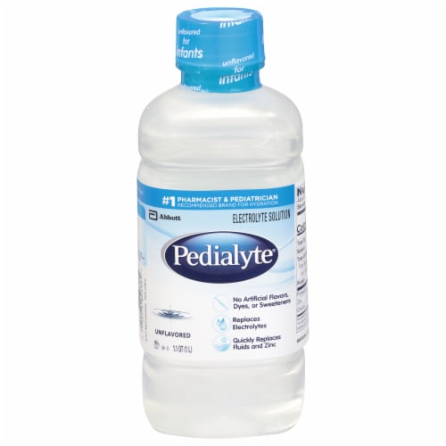 Pedialyte® Unflavored Ready-to-Drink Electrolyte Solution Drink Perspective: front