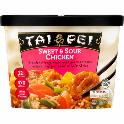 Tai Pei Sweet & Sour Chicken Frozen Meal Perspective: front