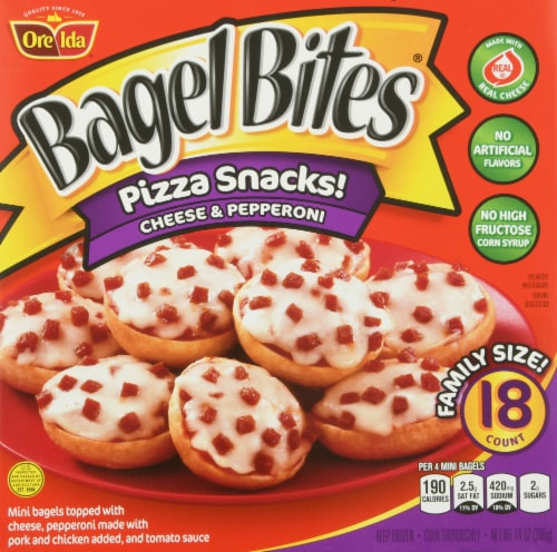 Bagel Bites Cheese & Pepperoni Mini Pizza Bagel Frozen Snacks